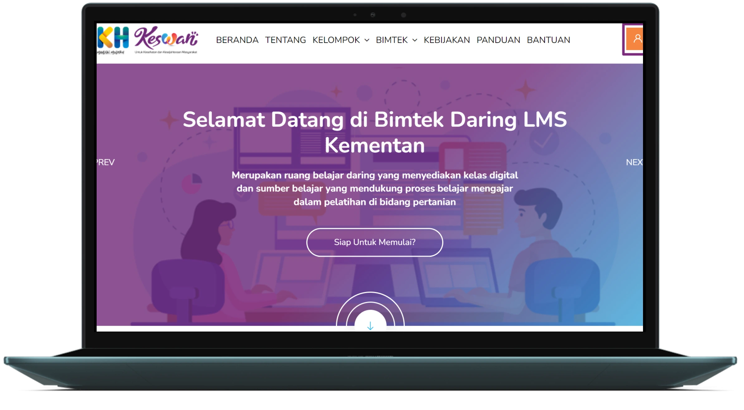 Kementan - Pelatihan Zoonosis dan Kesehatan Hewan Desktop Mockup