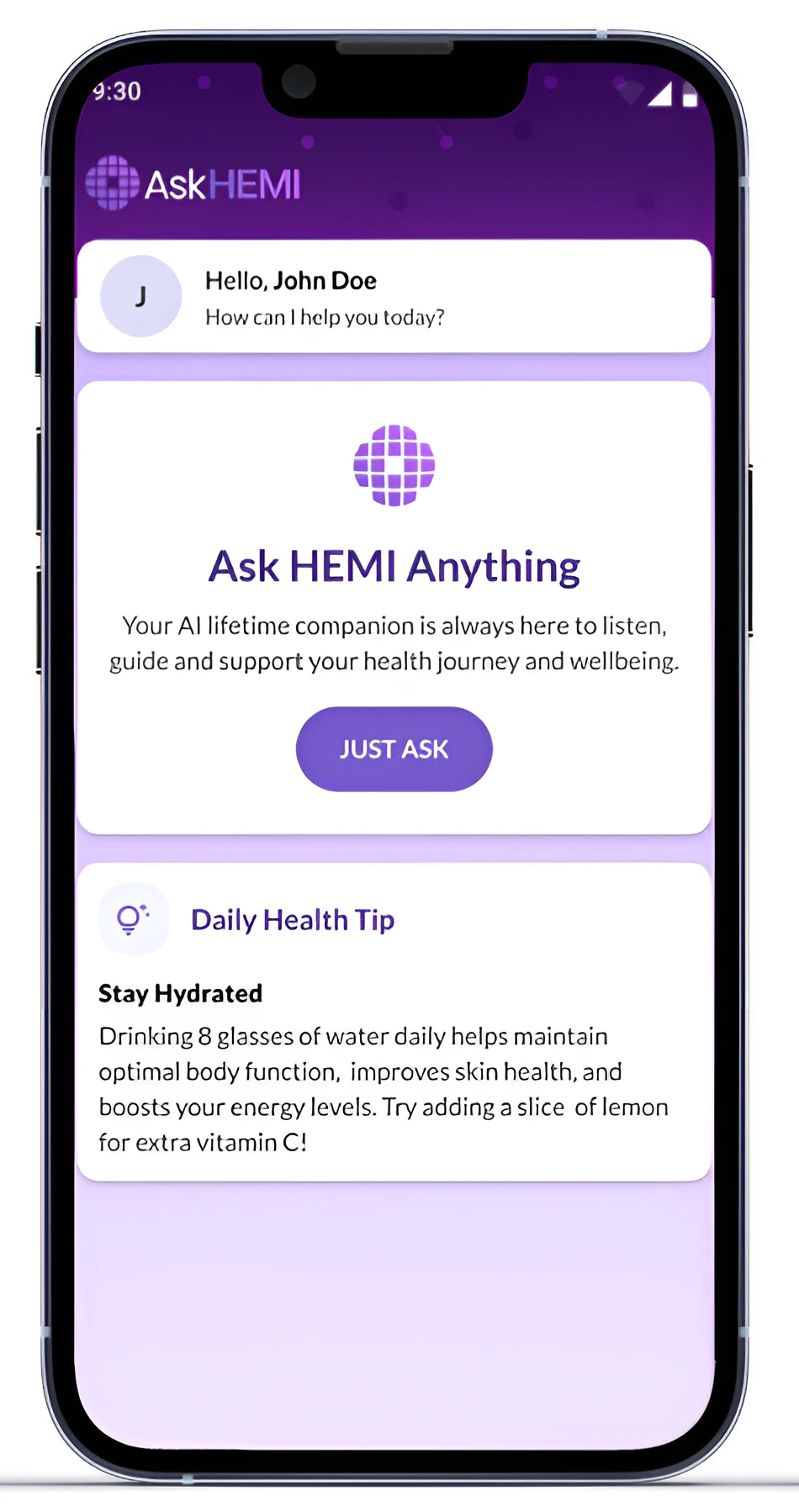 AskHemi Mobile Mockup